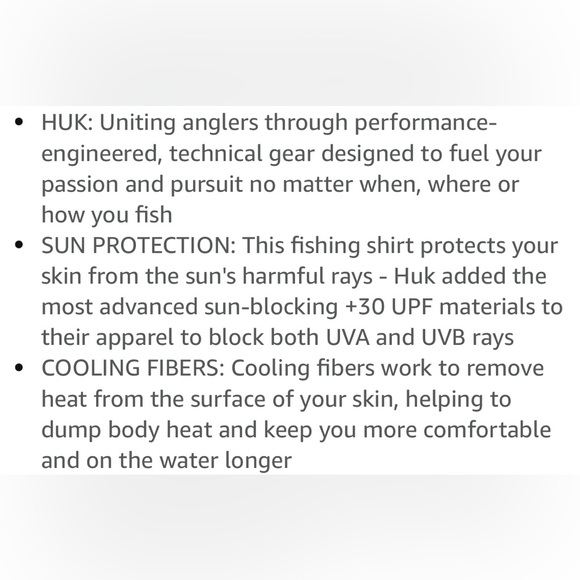 HUK Men's Icon X Long Sleeve Fishing Shirt, size XL, Blue - Picture 6 of 8